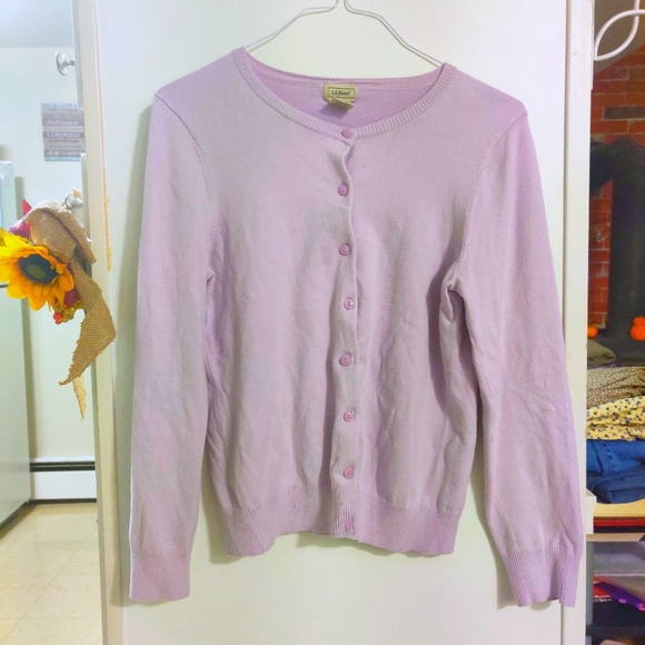 L.L. Bean Sweaters - LL BEAN Pastel Cottagecore Button Down Cardigan